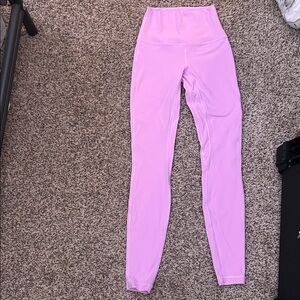 Pink High-Waisted Lululemon Leggings
